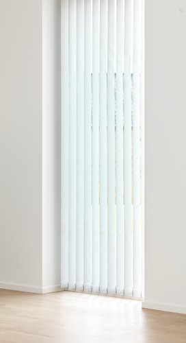Lamellgardin FERAGEN 300x250cm lysdempende hvit