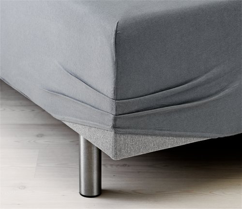 Lenzuolo con angoli JETTE Jersey 140/150x200x35 cm grigio