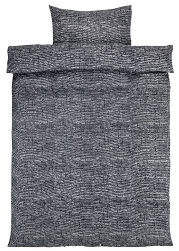 Flanell-Bettwäsche FILIPPA 160x210 grau