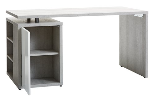 Psací stůl ULLITS 69x140 beton/bílá