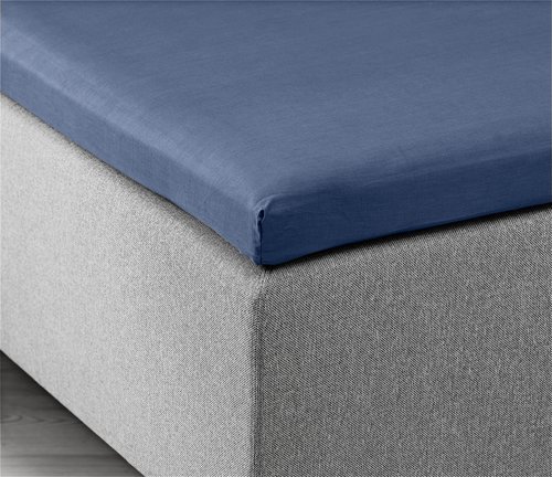 Drap-housse surmatelas ELENORA 180x200x6-10 bleu
