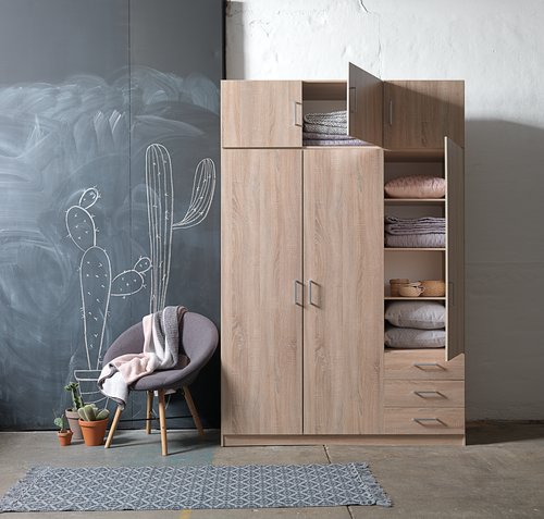 Wardrobe HAGENDRUP 144x176 combi oak