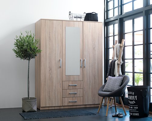 Armoire VELLERUP 151x200 combi chêne