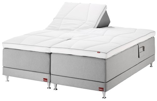 Regulerbar seng 180x200 TEMPRAKON E200 grå-30 XF