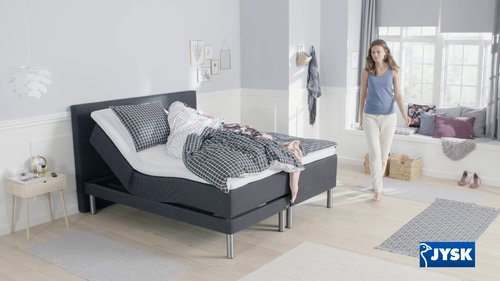 Regulerbar seng 180x210 GOLD E50 Comfort+ grå-21