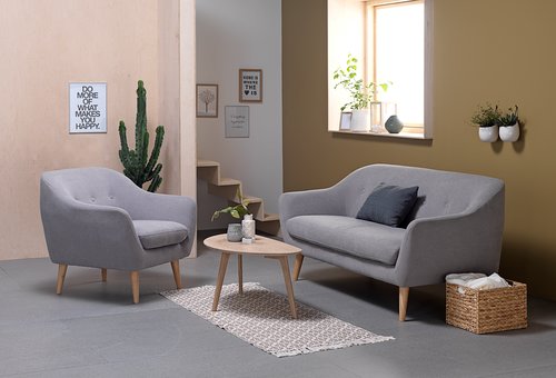 Sofa EGEDAL 2.5-seater light grey