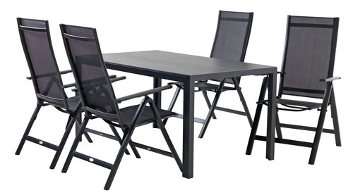 Asztal MADERUP SZ90xH150 fekete