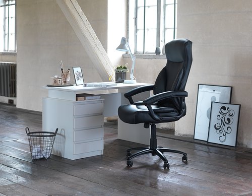 Chaise de bureau professionnelle TAMDRUP noir