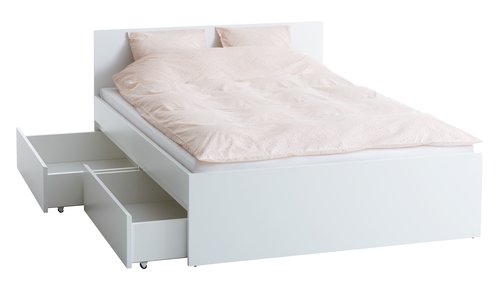 Rama łóżka LIMFJORDEN 160x200 biały
