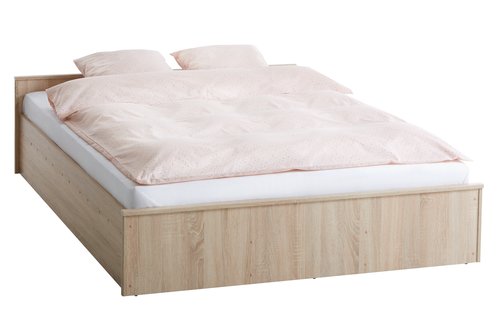 Rama łóżka EVETOFTE 160x200 dąb