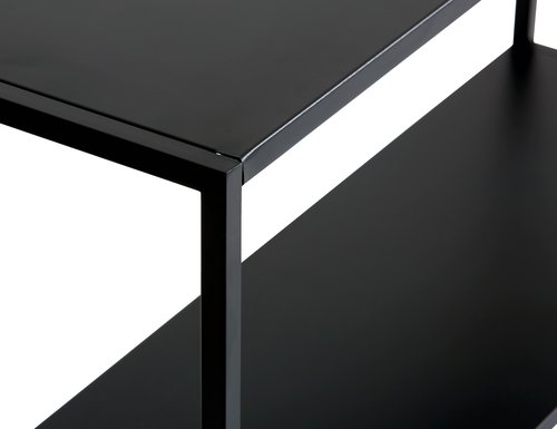Sivupöytä VIRUM 26x80 sis. hyllyn musta