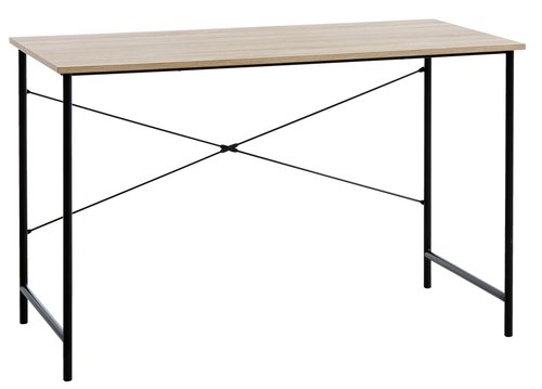 Skrivebord VANDBORG 60x120 eik/svart