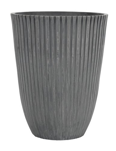 Garden planter MYGGA D29xH36 grey