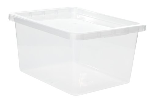 Tároló doboz BASIC BOX 20L tetővel átlátszó