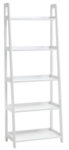 Bookcase HERNING 5 shelves white