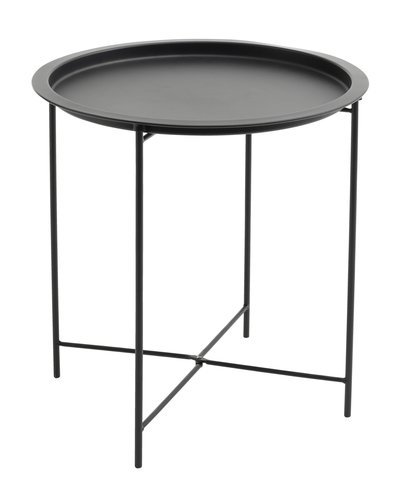 Tavolino RANDERUP Ø47 cm nero