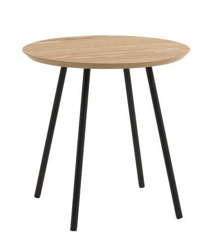 Odkládací stolek NYBO Ø40 barva dubu/černá