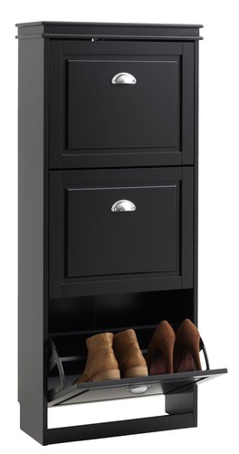 Shoe cabinet IDESTRUP 3 comp. black