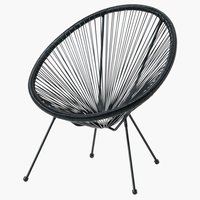 Лаунж стілець UBBERUP чорний