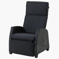 Ανακλινόμενη καρέκλα DOVRE μαύρο