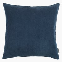 Housse coussin DUSKULL 50x50 bleu foncé