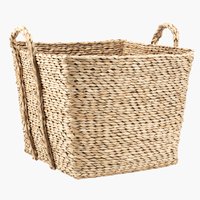 Panier BERGE l37xL37xH39cm noir