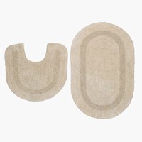 Bademåttesæt 2 dele/sæt LERDALA beige