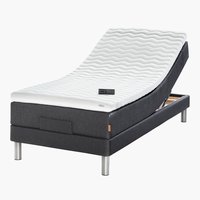 Elevationsseng 80x200 GOLD E40 latex Grå-40
