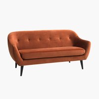 Sofa EGEDAL 2,5-personers velour orange