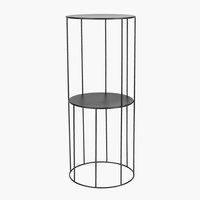 Base PELLE Ø25xA60cm preto