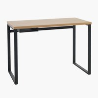 Íróasztal AABENRAA 55x110 tölgy/fekete