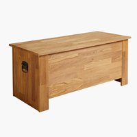 Banc STENSBY avec rangement chêne