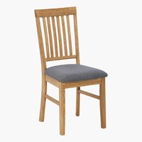 Chaise HAGE gris/chêne