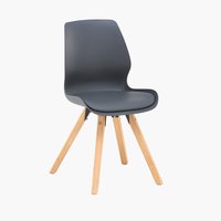 Chaise BOGENSE gris/naturel