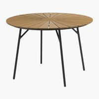 Stôl RANGSTRUP Ø110 prírodná/čierna