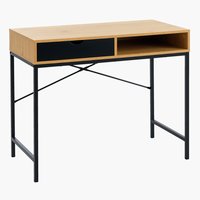 Desk TRAPPEDAL 48x95 oak/black