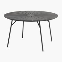 Stôl RANGSTRUP Ø130 čierna/čierna