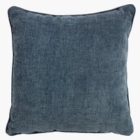 Coussin HORNFIOL chenille 45x45 bleu