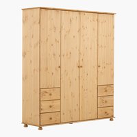 Kleiderschrank LYNE 200x224 gebeizt