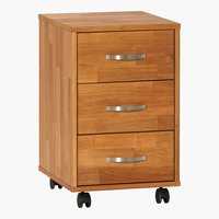 Bloco de gavetas HAGE 3 gavetas carvalho