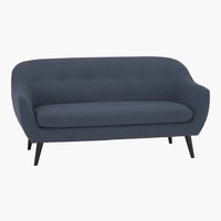 Sofa EGEDAL 2.5-Sitzer blau/schwarz
