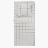 Conjunto de lençóis CRISTA 160x240 branco/preto