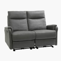 Sofa ABILDSKOV recliner grå
