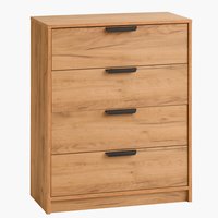 4 drawer chest JENSLEV oak