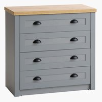 4 drawer chest MARKSKEL grey