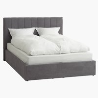 Ліжко AGERFELD 160x200см т.сірий