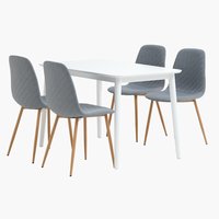 LANGDAL P118 + 4 JONSTRUP vaaleansininen/tammi