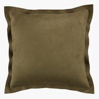 Cushion ALM suede 45x45 olive green