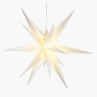 Christmas star GYLFE D57xH44cm f/hanging w/timer
