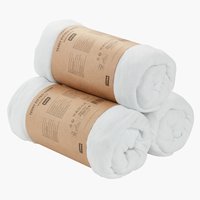 Πετσετέ σεντόνι με λάστιχο TINDRA 140/150x200x30 λευκό